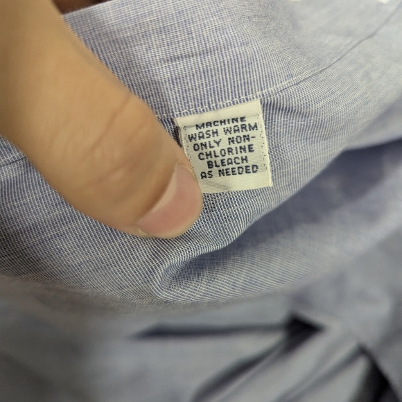 Ralph Lauren Shirt Mens 16 1/2 - 35 Blue Plaid Estate Button Up Long Sleeve - Picture 7 of 10